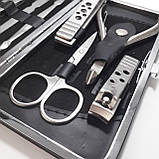 Манікюрний набір срібний інструмент 10 предметів, фото 3