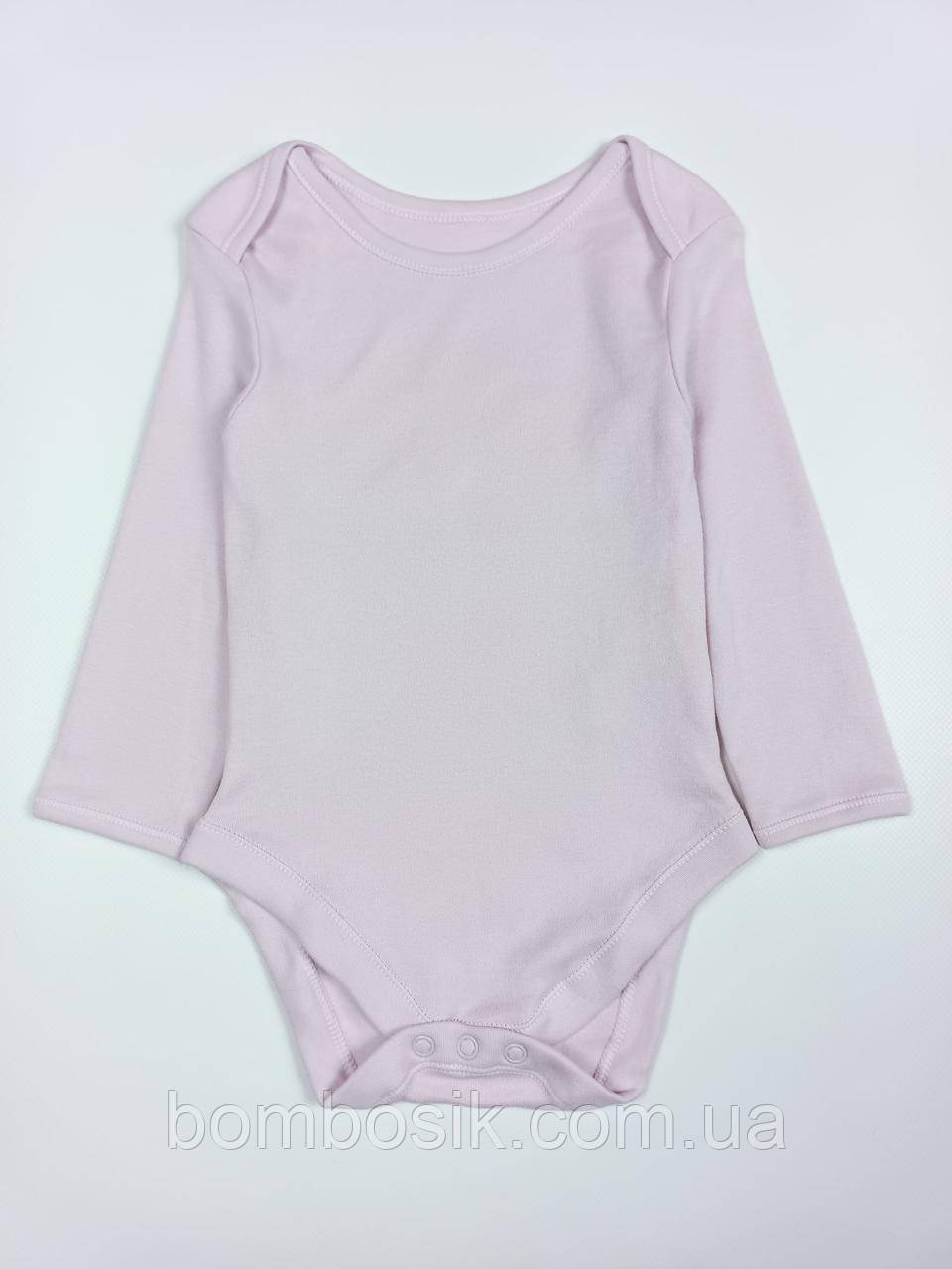 Бодік з довгим рукавом для дівчинки George, 0-3м (56-62см), фото 1