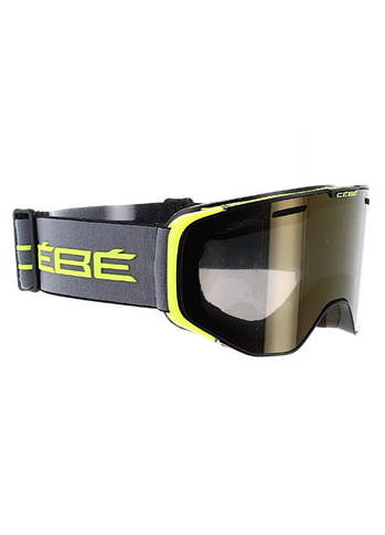 Маска гірськолижна Cebe Versus L S1 Matt Gray-Lime/Amber Flash Mirror, фото 4