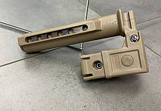Труба складана для прикладу АК, DLG TACTICAL (DLG-147-beige), Mil Spec Койот, трубний складаний адаптер, фото 3