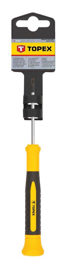 Викрутка шліцьова прецизійна Topex, 2.5 х 50 мм (39D771)