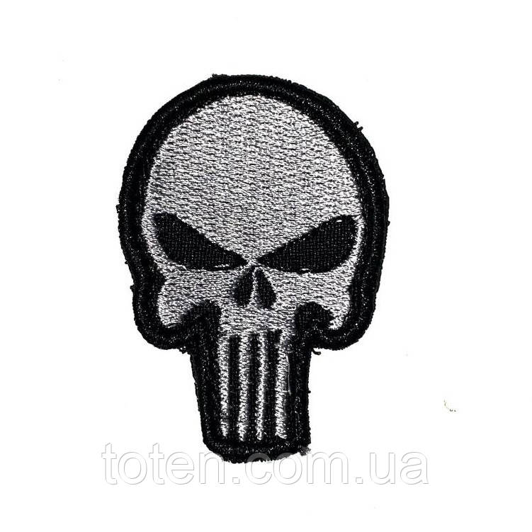 Шеврон череп нашивка польовий тактичний армійський військовий на липучці