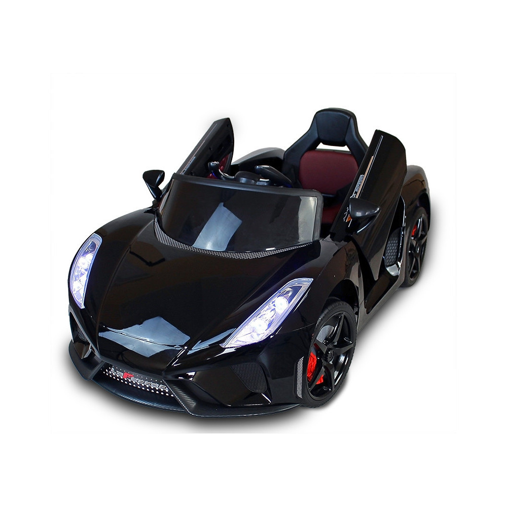 Дитяча машина на акумуляторі Just Drive LAMBO V12. 2 мотори по 30 Вт, MP3, 6 км/год. Чорний