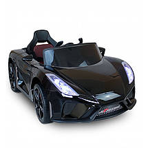 Дитяча машина на акумуляторі Just Drive LAMBO V12. 2 мотори по 30 Вт, MP3, 6 км/год. Чорний, фото 3