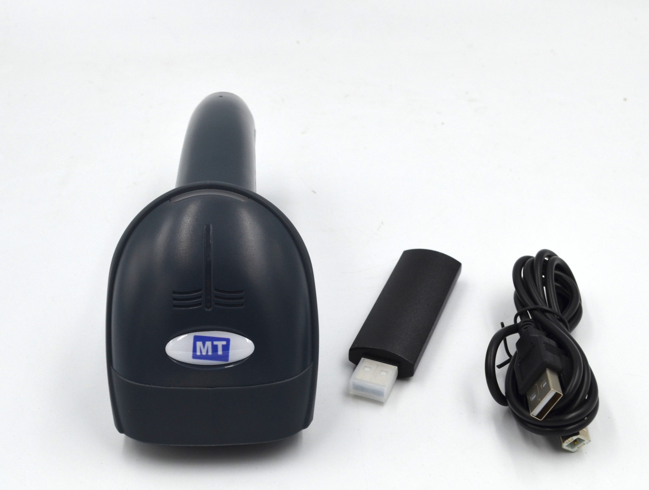 2D CMOC, CCD сканер штрих-кодів, QR кодів бездротовий Mobitehnika MT-9208RB чорний (MT-9208RB)
