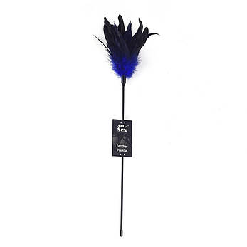 Щікання синє Art of Sex — Feather Paddle, перо молодого півня | Limon, фото 3