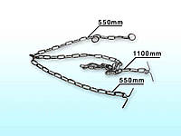 Ланцюг металевий, трикiнцевий d=5мм ТМ УКРАЇНА "Lv"