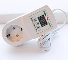 Терморегулятор PULSE PT20-VR2 3кВт двопороговий в розетку, для сушарок, інкубаторів, обігріву вуликів, теплиць