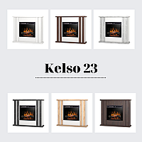 Електрокамін Kelso із 23-дюймовою вставкою Білий матовий