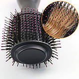 Фен щітка One Step Hair Dryer and Styler 3в1  ⁇  Cтайлер для укладання волосся One Step 3в1 ⁇  Гребінець із феном чорна, фото 6