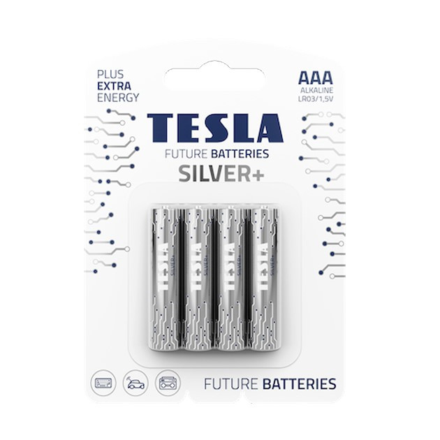 Батарейки AAA Tesla Silver + LR03/1.5 (4 шт)