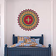 Інтер'єрна наклейка на стіну Мандала Кольорова Oracal розмір 76х76см 001, фото 2