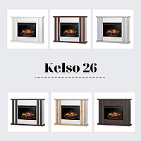 Електрокамін Kelso з 23-дюймовою вставкою Білий матовий