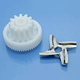 Ніж та шестерня для м'ясорубки Moulinex ME105, фото 6