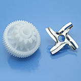Ніж та шестерня для м'ясорубки Moulinex ME105, фото 3