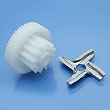 Ніж та шестерня для м'ясорубки Moulinex ME105, фото 5