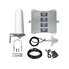 Підсилювач зв'язку 3G 4G LTE 7825 8725 GSM репітер 4 діапазону, 900 1800 2100 2600 (N019551)