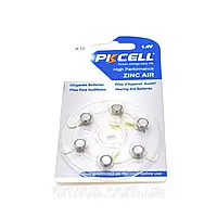 БАТАРІЙКА ПОВІТРЯНО ЦИНКОВА PKCELL 1.4V ZA10, 6 ШТУК У БЛІСТЕРІ, ЦІНА ЗА БЛІСТЕР