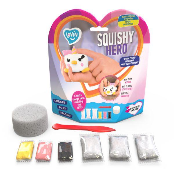 Набір для ліплення з повітряним пластиліном Squishy Teency-Weensy ТМ Lovin 70129 сквіш м'ялка антистрес ОКТО Okto
