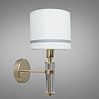 Класичне бра з абажуром на 1 лампу Е14 золото D-2122/1G, фото 2