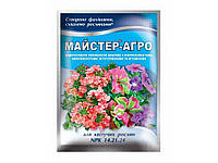 Водорозчинне сухе добриво для квітучих рослин, 25г ТМ Майстер-Агро "Lv"