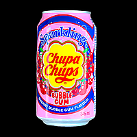 Chupa Chups Cherry Bubbly Gym Flavour Soda 345 мл / Чупа Чупс напій зі смаком вишневої гумки