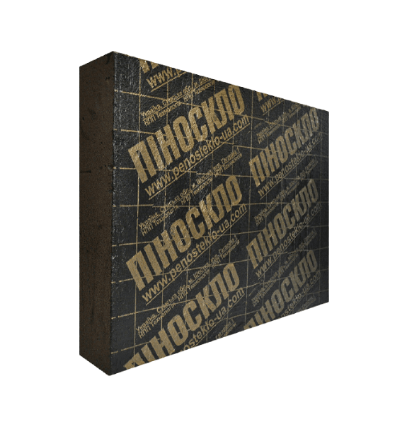 Піноскло в плитах із бітумним покриттям 600x450x120 мм, фото 1