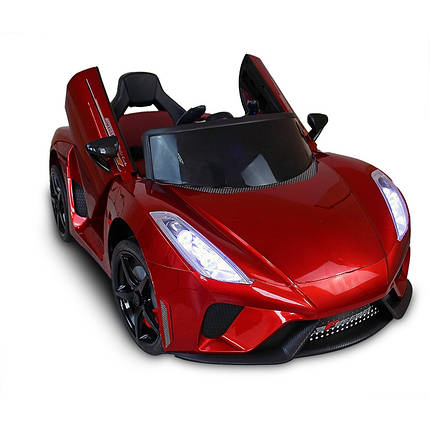 Дитяча машина на акумуляторі Just Drive LAMBO V12. 2 мотори по 30 Вт, MP3, 6 км/год. Червоний, фото 1