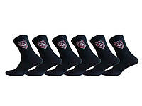 Шкарпетки чоловічі х/б чорні (12 пар) р.25 арт.MG 232 ТМ LOMANI  "Lv"