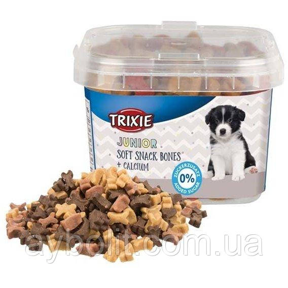 Ласощі Trixie Junior Soft Snack Bones для цуценят з кальцієм 140 г, фото 1