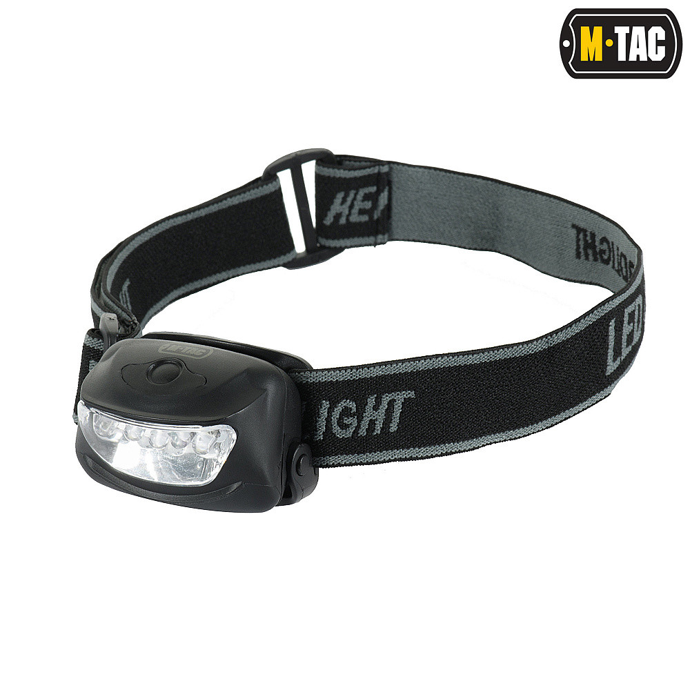 M-Tac ліхтар налобний 4+1 LED Black