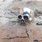 Чоловіче кільце біжутерія череп із зубами розмір 18-21 мм, фото 5