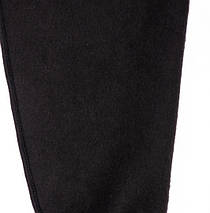 1608-39чер Дитячі теплі штани з начосом чорного кольору Тм АВЕКС розмір 98 см, фото 3