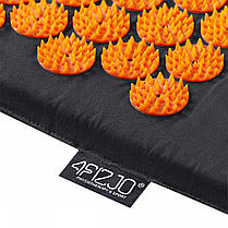 Коврик акупунктурний з валиком 4FIZJO Аплікатор Кузнецьова 128 x 48 см 4FJ0049 Black/Orange, фото 6