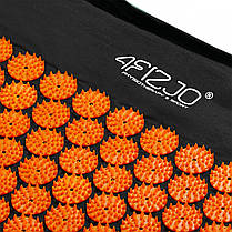 Коврик акупунктурний з валиком 4FIZJO Аплікатор Кузнецьова 128 x 48 см 4FJ0049 Black/Orange, фото 3