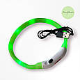 Нашийник силіконовий світлодіодний для собак (USB), фото 3