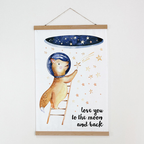 Постер тканинний на стіну Love you to the moon and back 60х93 см (TPSR_22S068)