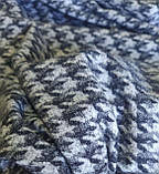 Трикотаж Каміла "гусяча лапка" меланж колір сірий, фото 5