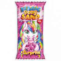 Кінетичний пісок "Magic Pony Sand" Danko Toys MPS-01 рос, 150 г Рожевий, World-of-Toys