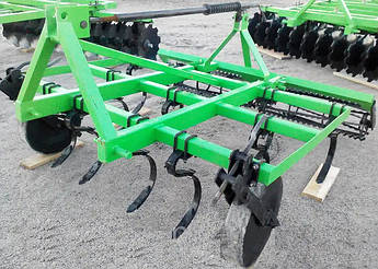 Культиватор з котком 1.5 м пружинний трьохрядний до мінітрактора Bomet