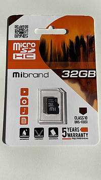 Карта пам'яті MicroSD "Mibrand" 32 ГБ