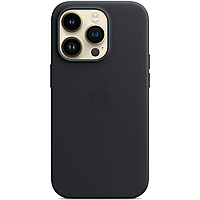 Шкіряний чохол-накладка Apple Leather Case with MagSafe for iPhone 14 Pro Max, Midnight (MPPM3)
