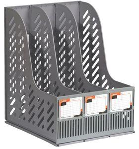 Лоток вертикальний 3в1 "Norma" 7021 cірий, шт, фото 1