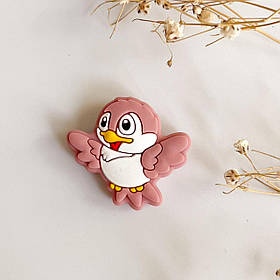 Міні пташка (блаш), силіконова намистина