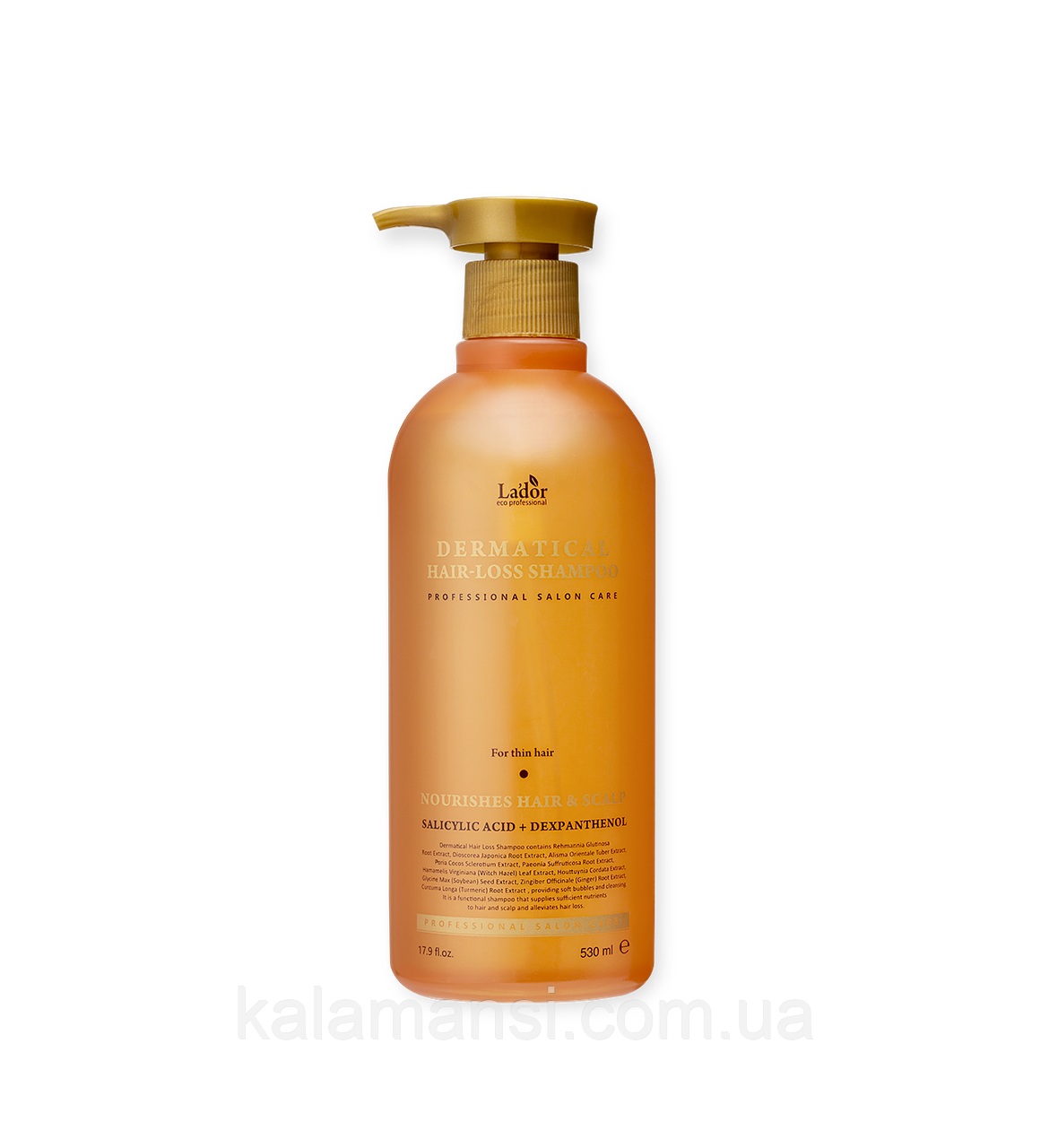 Шампунь против выпадения для тонких волос Lador Dermatical Hair-Loss Shampoo For Thin Hair 530 мл