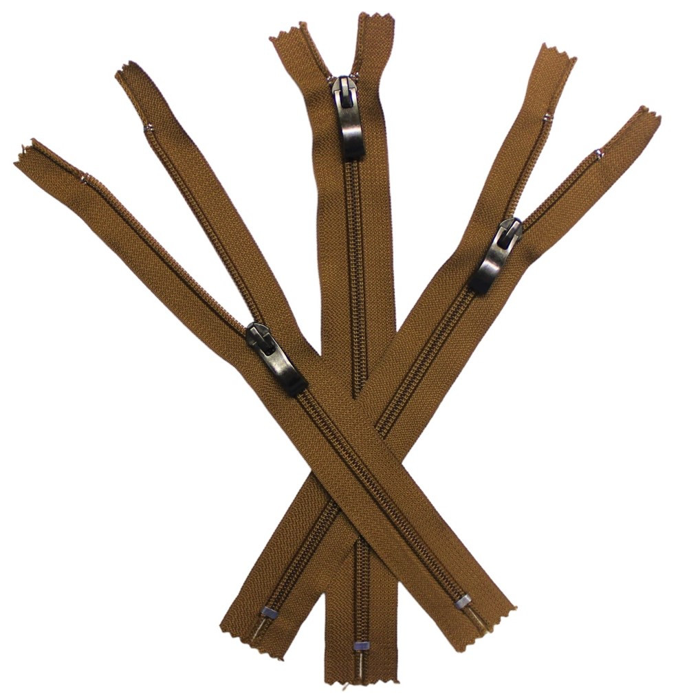 Блискавка спіральна готова №7 довжиною 50 см Рижа, фото 1