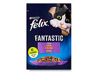 Пауч для котів Fantastic / Ягня в желе (FELIX) 85г ТМ PURINA "Lv"