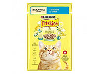 Пауч для котів Friskies / Лосось шматочками у підливці 85г ТМ PURINA "Lv"