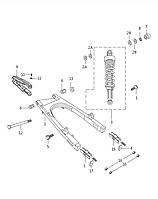 Натяжитель цепи Bajaj Boxer BM 125 DJ151036