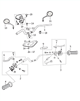 Кронштейн руля верхний Bajaj Boxer BM 125 FD181030